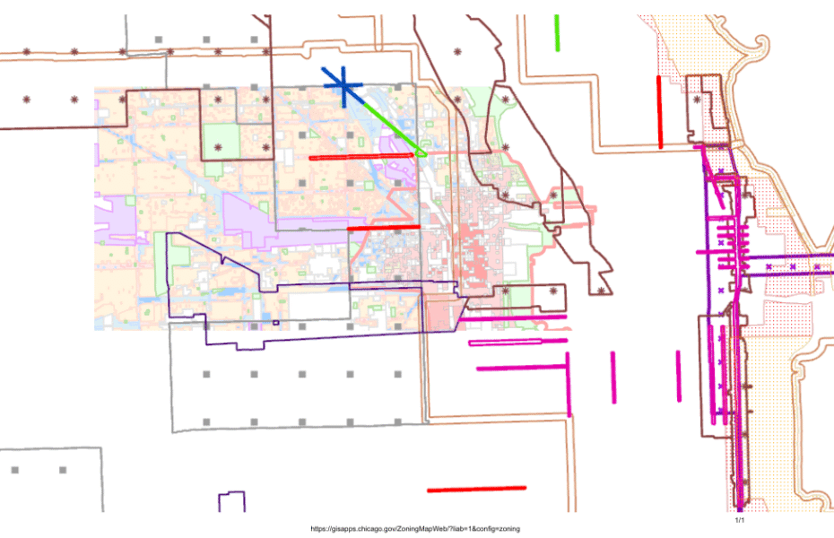 Zoning map overlay demonstrating impact on property values in Chicago