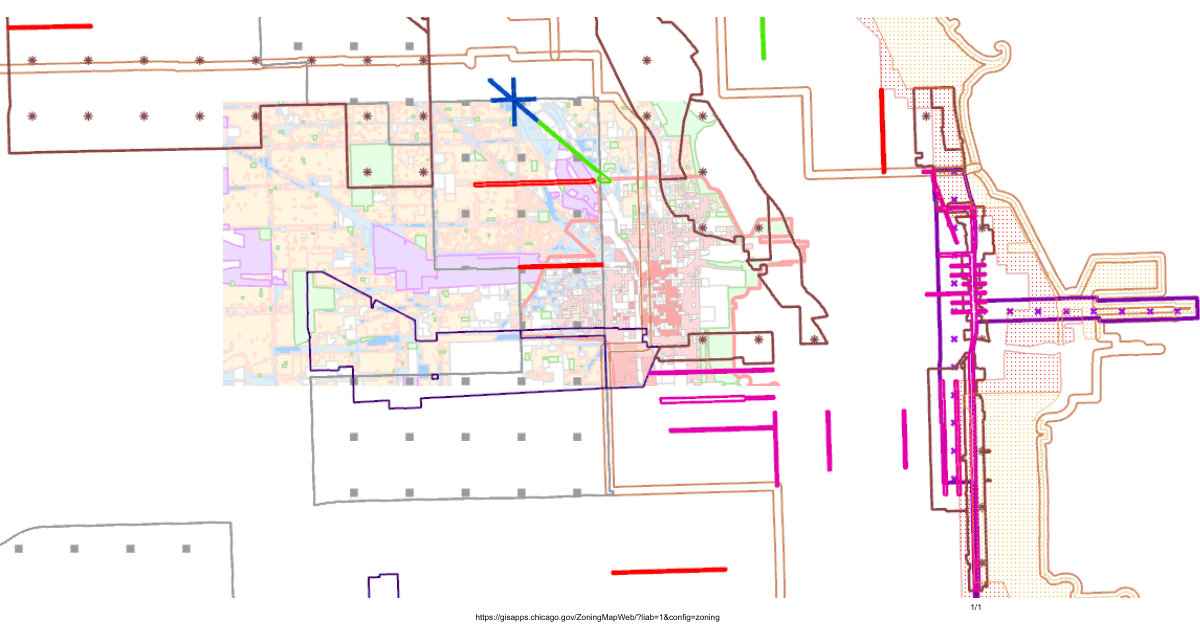 Zoning map overlay demonstrating impact on property values in Chicago