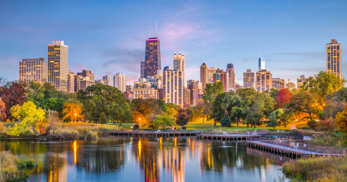 Chicago real estate appraisals for commercial and residential properties in the city skyline.