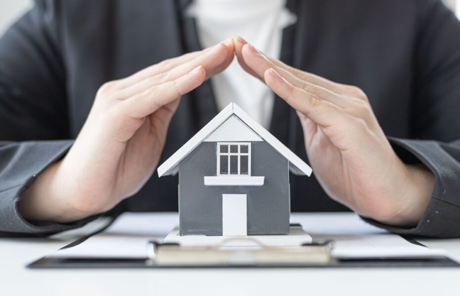 Certified USPAP appraisal report for Chicago probate estate settlement. Hand protecting a property