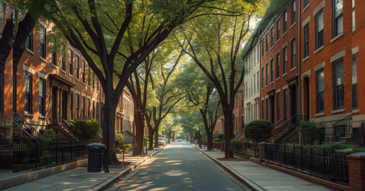 Chicago housing market in June 2026, single-family homes and condos on a residential street.