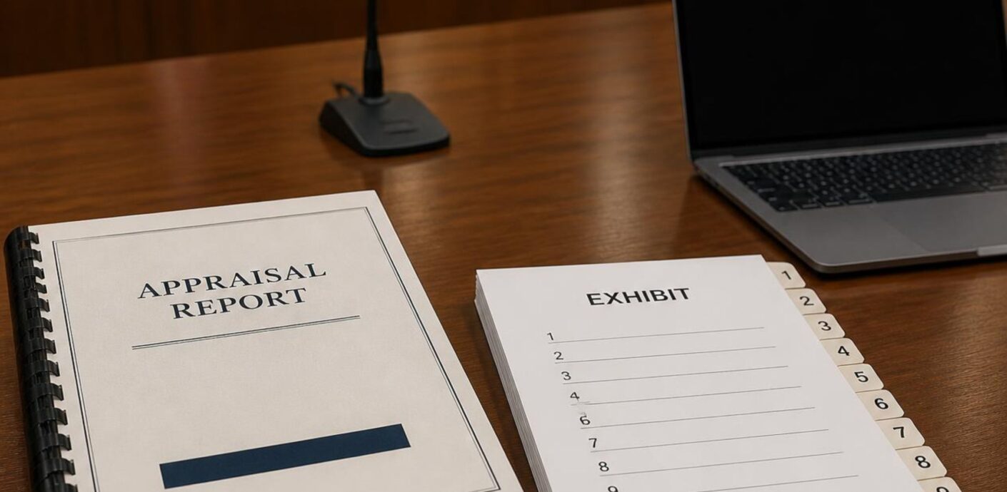 Appraisal report and numbered exhibits prepared as VAB hearing evidence for a Florida special magistrate