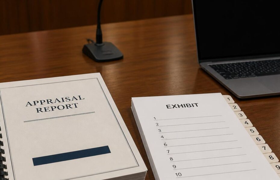 Appraisal report and numbered exhibits prepared as VAB hearing evidence for a Florida special magistrate